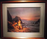 Beach Bonfire by Stephen Lyman