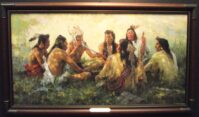 Crow Pipe Ceremony by Terpning