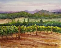 Willamette Valley Vineyards -West view by Dee Hendrix