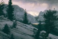 Lake of the Shining Rocks by Stephen Lyman -Unframed Consignment