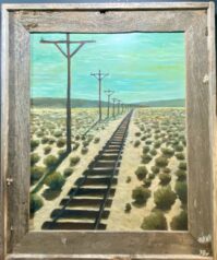 Rails to the West- original oil by Kym Ojala