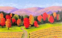 Changing Colors -pastel by Lorraine Dye