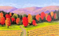 Changing Colors -pastel by Lorraine Dye