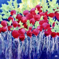 Deep Rooted Radishes - Acrylic by Jean Lea