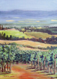 Red Hawk View- Acrylic by Patricia Young
