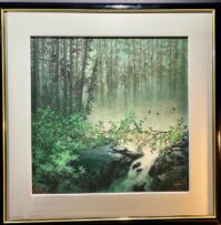 Emerald Falls- original watercolor by Yi Quan Shu